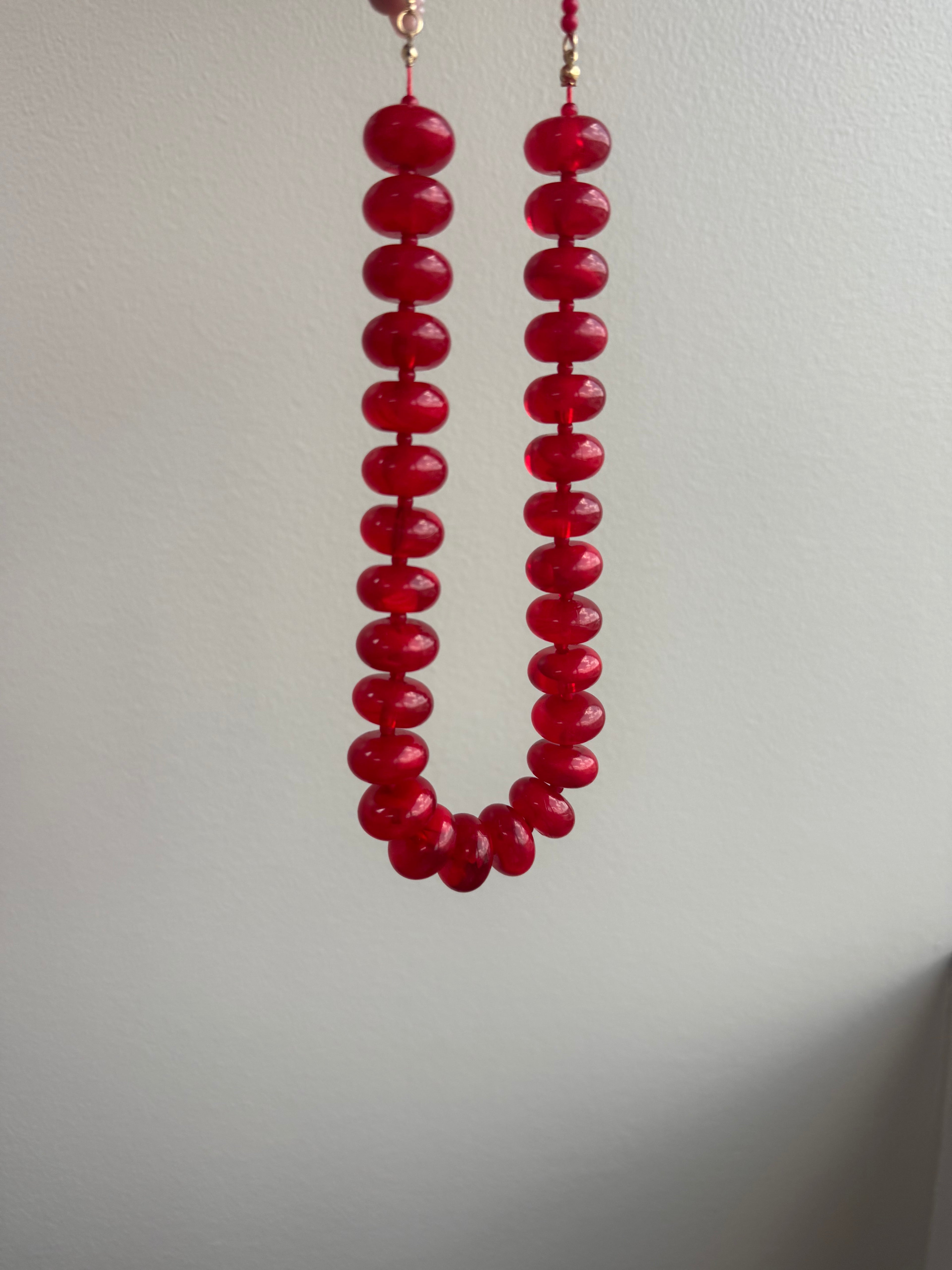 Red Bubble Necklace