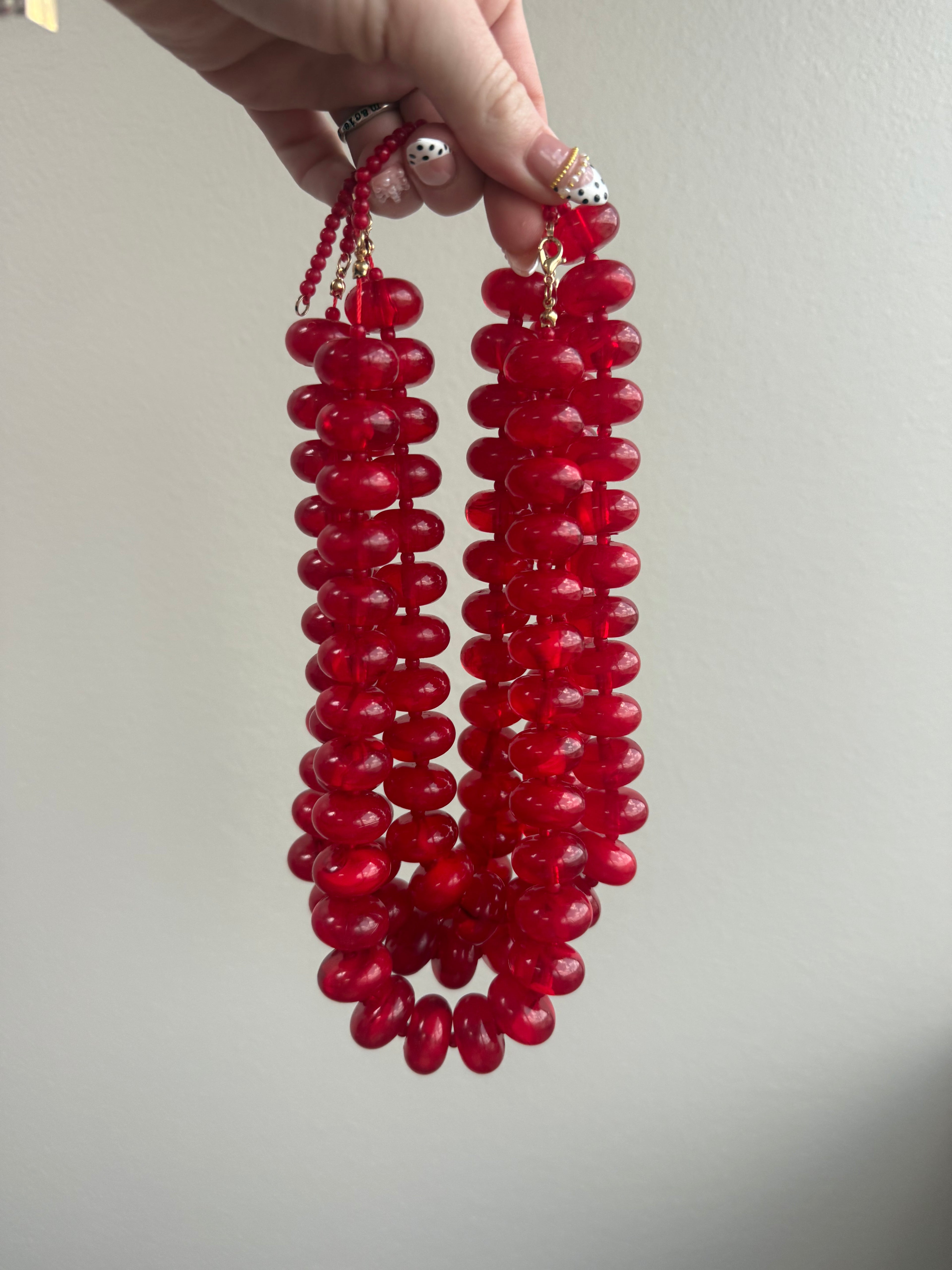Red Bubble Necklace