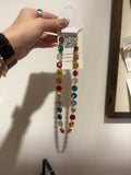 Large Multi Rhinestone Necklace
