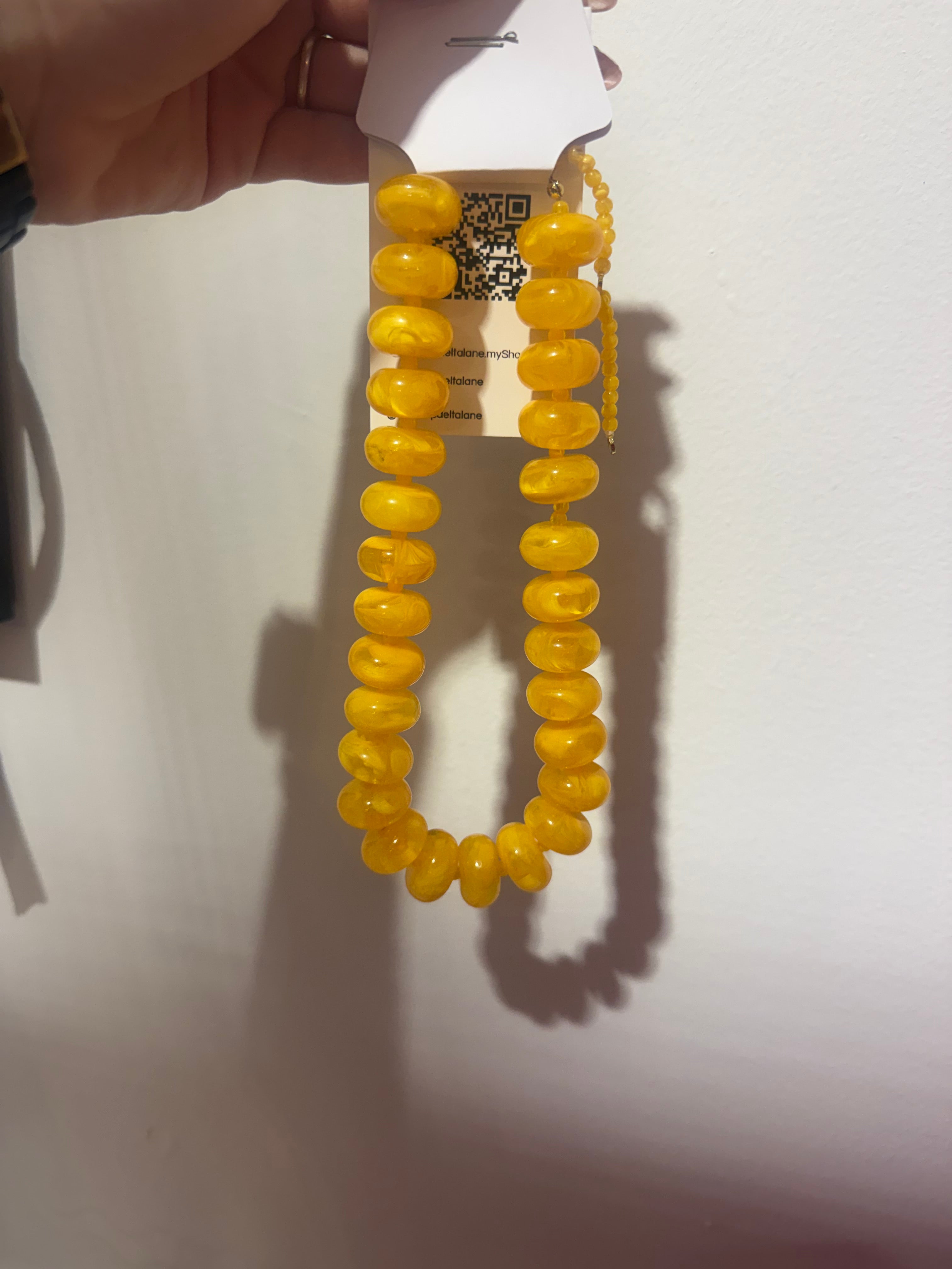 Yellow Bubble Necklace