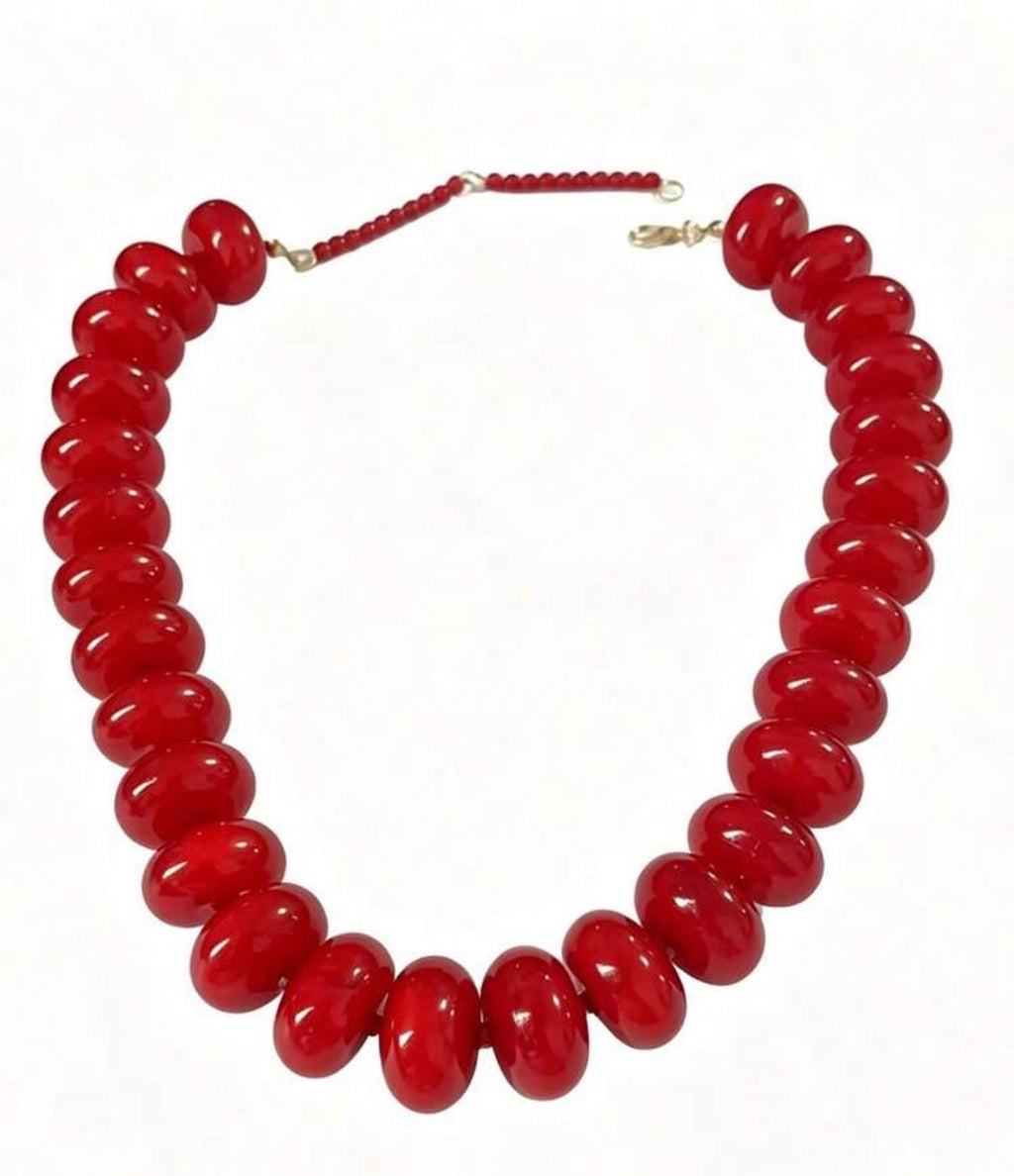 Red Bubble Necklace