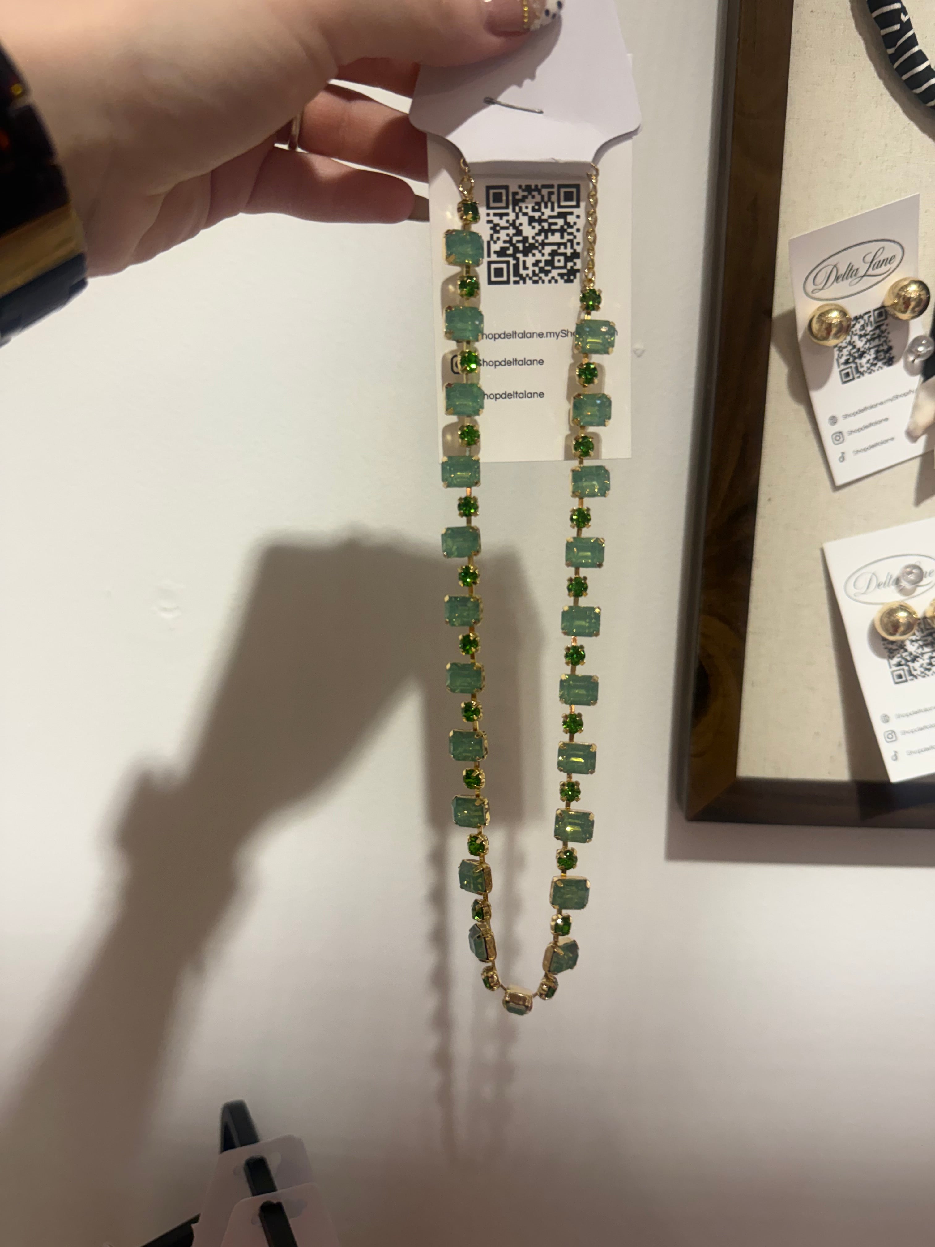 Green Multi Stone Necklace